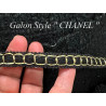Galon Style " Chanel" Noir Doré A Coudre