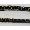 Galon Style " Chanel" Noir Doré A Coudre
