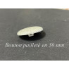 Bouton couture 30 mm argenté pailleté
