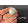 Bouton couture 30 mm argenté pailleté