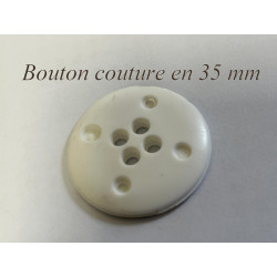 Bouton couture 35 mm multicolore à effet marbré, idéal pour la confection, la customisation et les créations élégantes