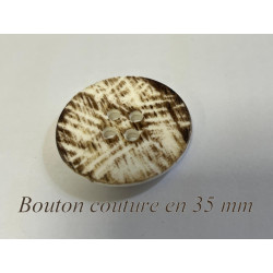 Bouton couture 35 mm multicolore à effet marbré, idéal pour la confection, la customisation et les créations élégantes