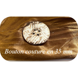 Bouton couture 35 mm multicolore à effet marbré, idéal pour la confection, la customisation et les créations élégantes