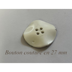 Bouton couture 27 mm torsadé multicolore effet naturel