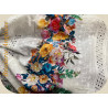 🌸 Tissu Broderie Anglaise Fleurie – 100% Coton – Largeur 148 cm