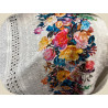 🌸 Tissu Broderie Anglaise Fleurie – 100% Coton – Largeur 148 cm