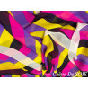 Tissu crêpe de soie imprimé multicolore haute couture – largeur 1,25 m