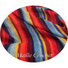 Maille Crochet Multicolore – Tissu Maille Ajourée Couture au Mètre