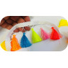 Galon à Pompons Multicolores Fluo 4 cm au Mètre
