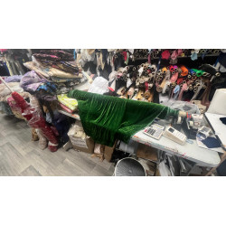 Velours Tombé et Toucher de Soie Vert Émeraude