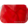 Tissu Mousseline De Soie Rouge Couture  Au Mètre.