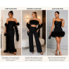 Boa Plume Noir au Mètre – Élégance, Couture et Décoration