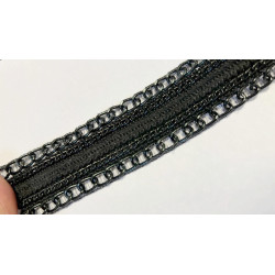 Galon Style Chanel Chaînette Noir 35 mm – Galon Haute Couture