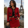 Galon Style Chanel Chaînette Noir & Simili Cuir – 35 mm – Style Haute Couture