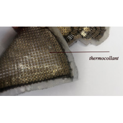 Applique patch Bijou Thermocollante ou à Coudre – Épaulette Perles Métallisées doré