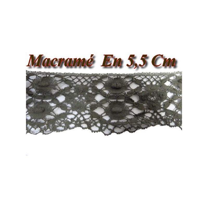Ruban Macramé Dentelle SWEET TRIMS – Haut 7 Cm – Vente Au Mètre – Pour Loisirs Créatifs