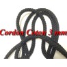 Cordon Fil Lacet Noir Au Mètre Coton En 3 mm Pour Loisirs Créatifs.