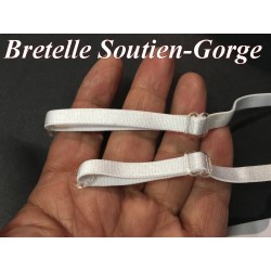 Bretelle  Soutien Gorge en 6 mm Blanc  Pour lingerie Et Vetements