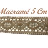 Galon Dentelle Macramé En 5 cm Beige A Coudre.