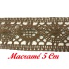 Galon Dentelle Macramé En 5 cm Beige A Coudre.