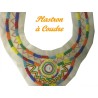 Col Plastron Style Indien A Coudre En Perles Multicolors Pour Customisatiopns Et Décorations