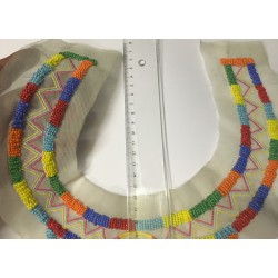 Col Plastron Style Indien A Coudre En Perles Multicolors Pour Customisatiopns Et Décorations