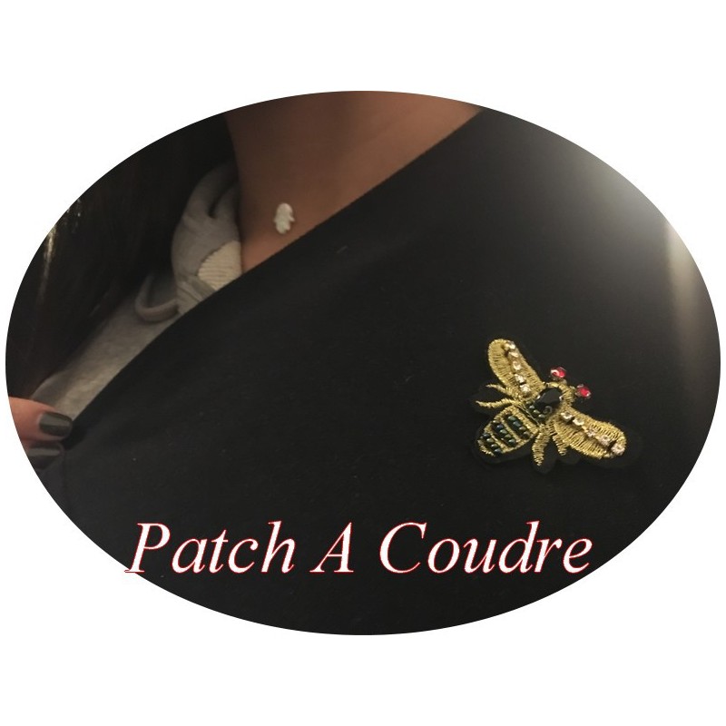 Patch  A Coudre En Forme De Papillon pour Décorations Et Customisatiions.