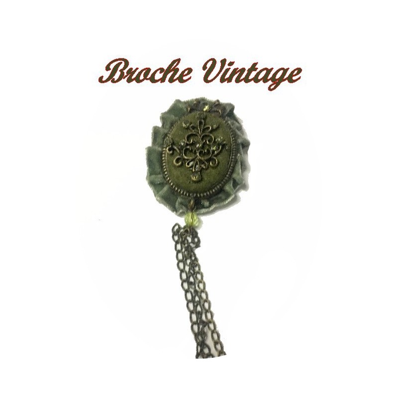 Broche Épingle à Strass Vintage - Bleu Et Blanc - Neuve Avec Étiquettes Uxcell